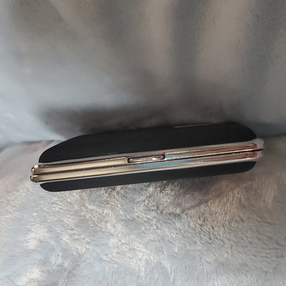 Black suade cigarette case - Picture 2 of 3